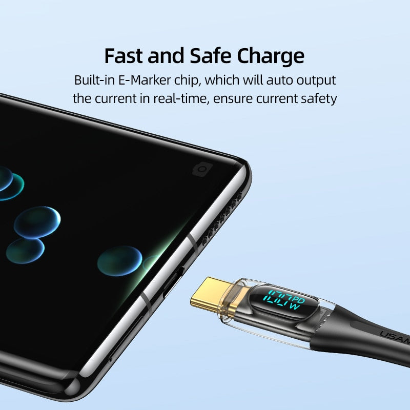 Turbo Connect Led Display Fast Phone Charging Cable