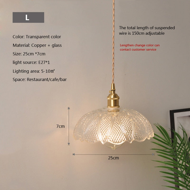 Nordic Brilliance Transparent Glass Pendant Lamp