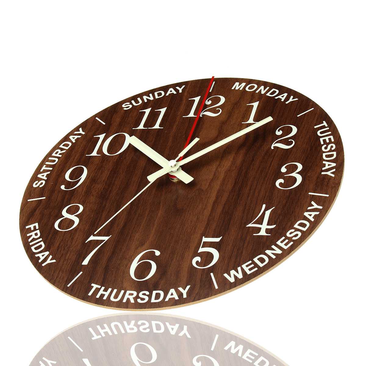 Nordic Luminous Wood Silent Wall Clock