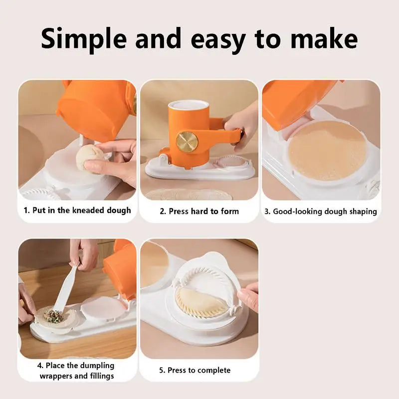 Dual-Function Dough Press Modelling Dumpling Maker Set