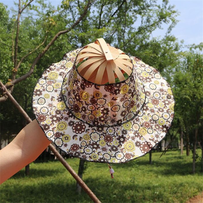 Cute Bamboo Folding Summer Cap
