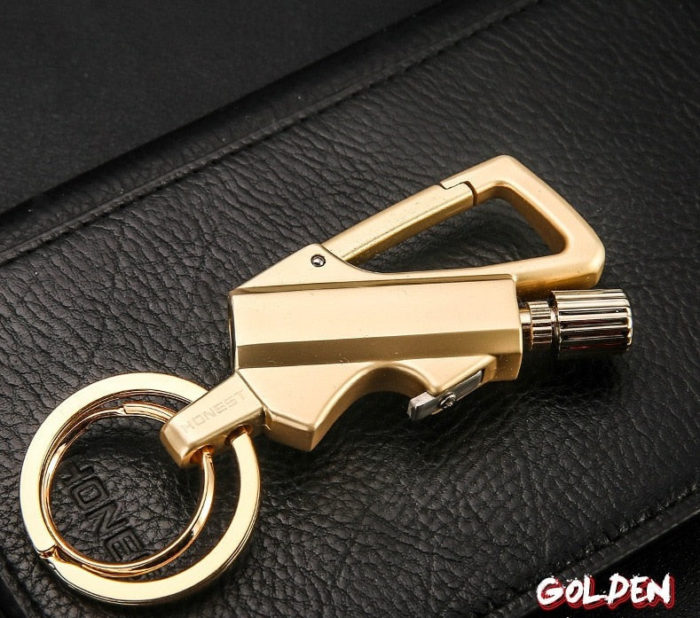 Outdoor Windproof Lighter Match Keychain - UTILITY5STORE