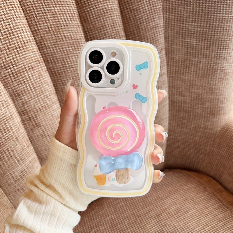 Sweet Treat 3D Japanese Style Heart iPhone Case - UTILITY5STORE