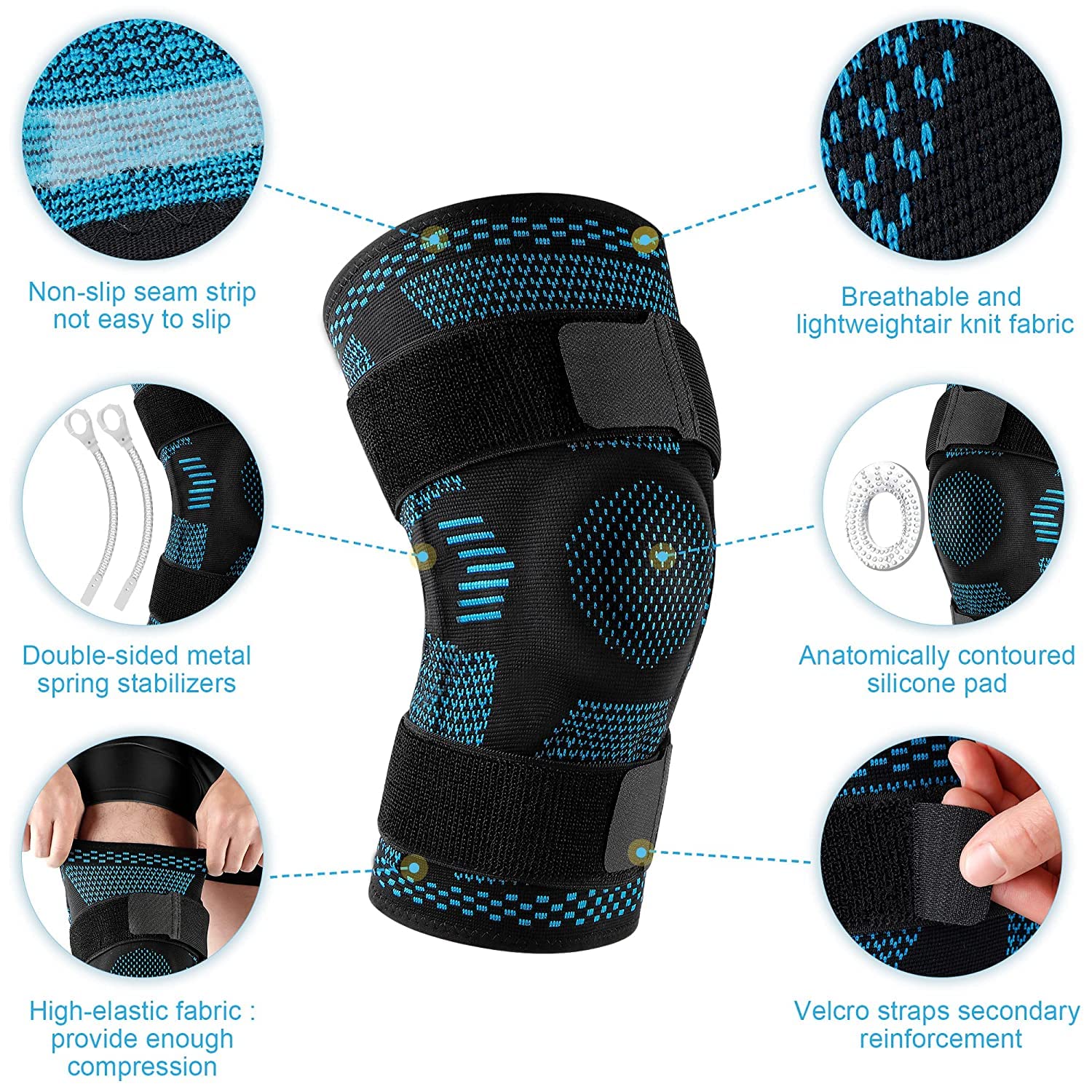 Knee Stabilizer Support Gel Pads - UTILITY5STORE