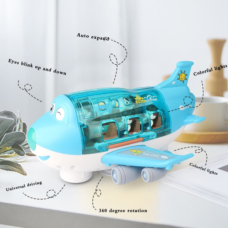 Kids Music Electric Assembled Airbus Toy