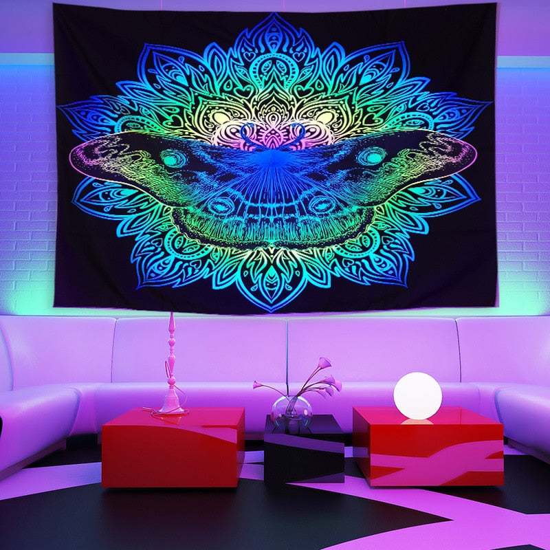 Colorful Glowing Luminous Tapestry