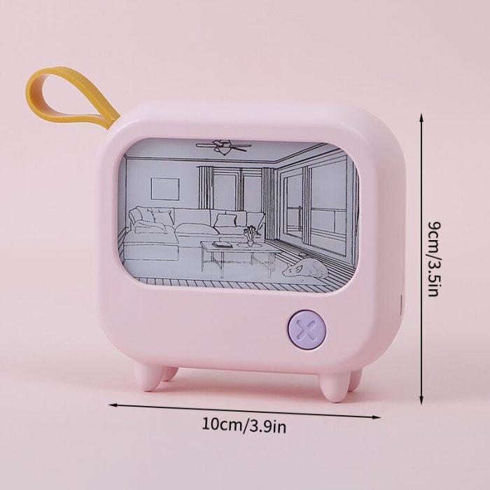 Mini Art TV Painting Decor Night Lamp