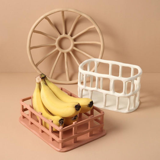 Nordic Creative Resin Hollow Fruit Trays