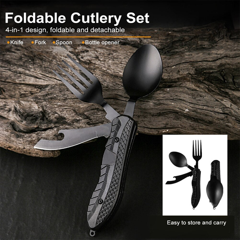 4in1 Easy Cary Travel Cutlery Tool - UTILITY5STORE