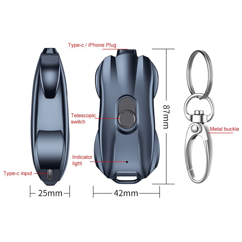 Mini Race Car Emergency Keychain Power Bank