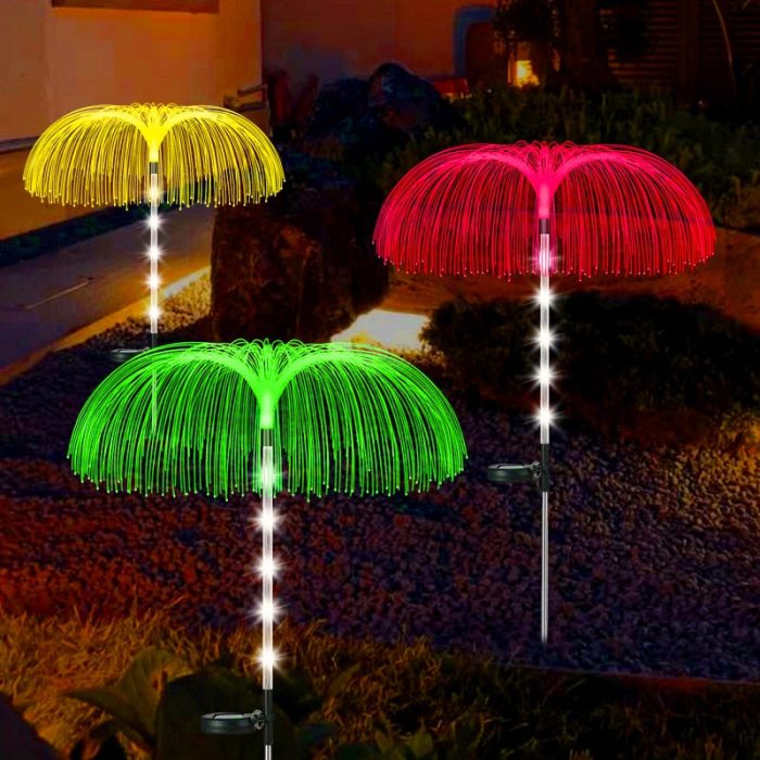 Solar-Powered Floating Jellyfish Garden Lights