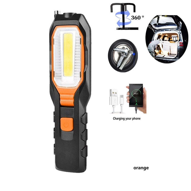 Rechargeable Camping LED Power Bank Flashlight