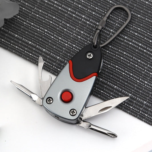 6in1 Stainless Steel Adventure Pro Tool Keychain