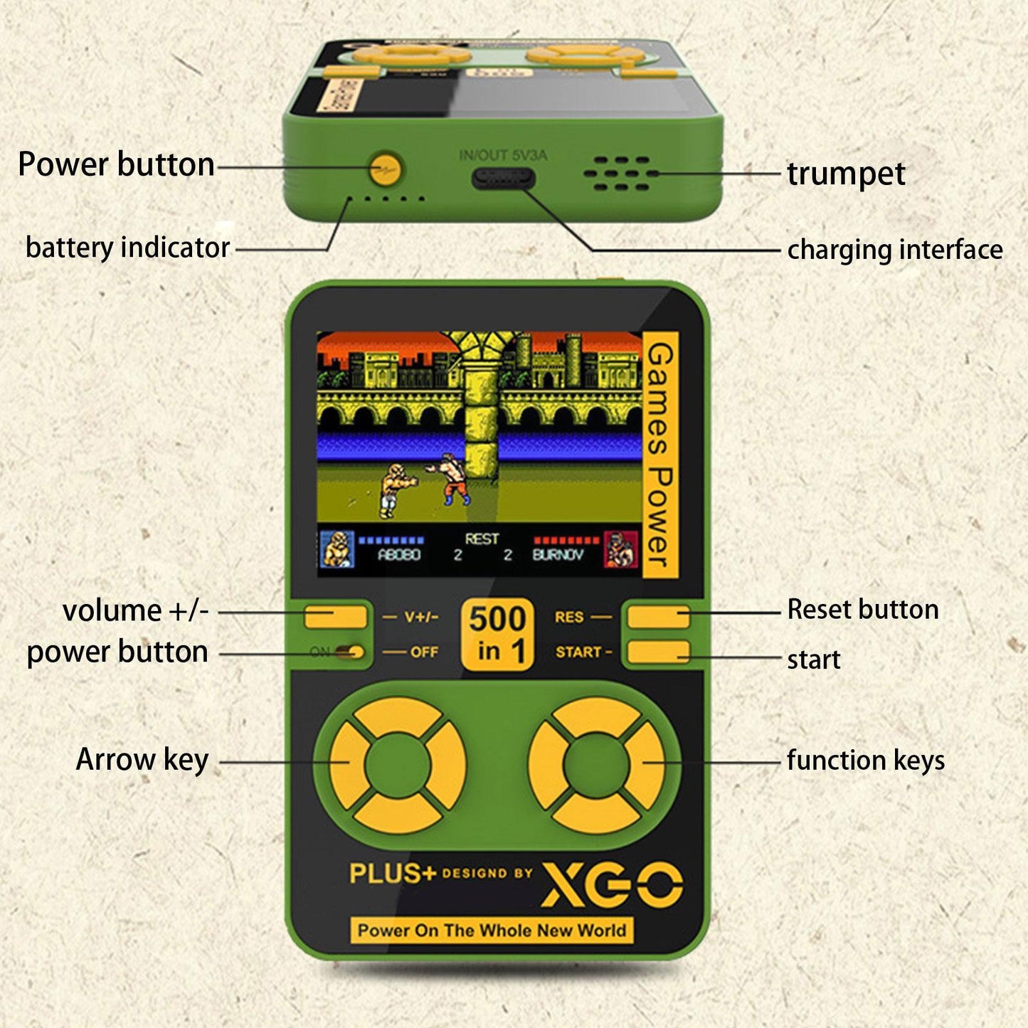 Mini Retro Game Magnetic Power Bank