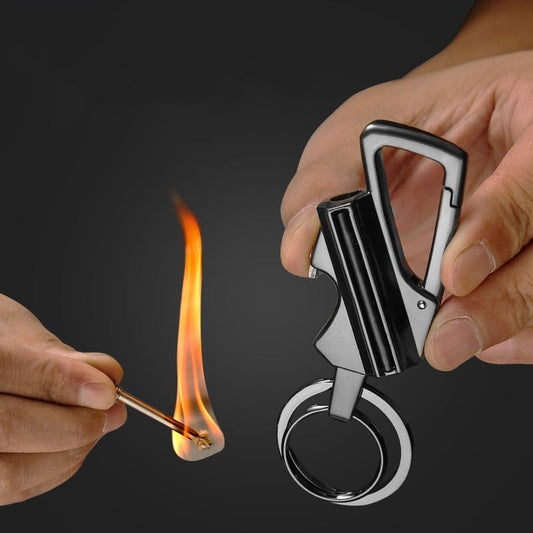 Outdoor Windproof Lighter Match Keychain - UTILITY5STORE