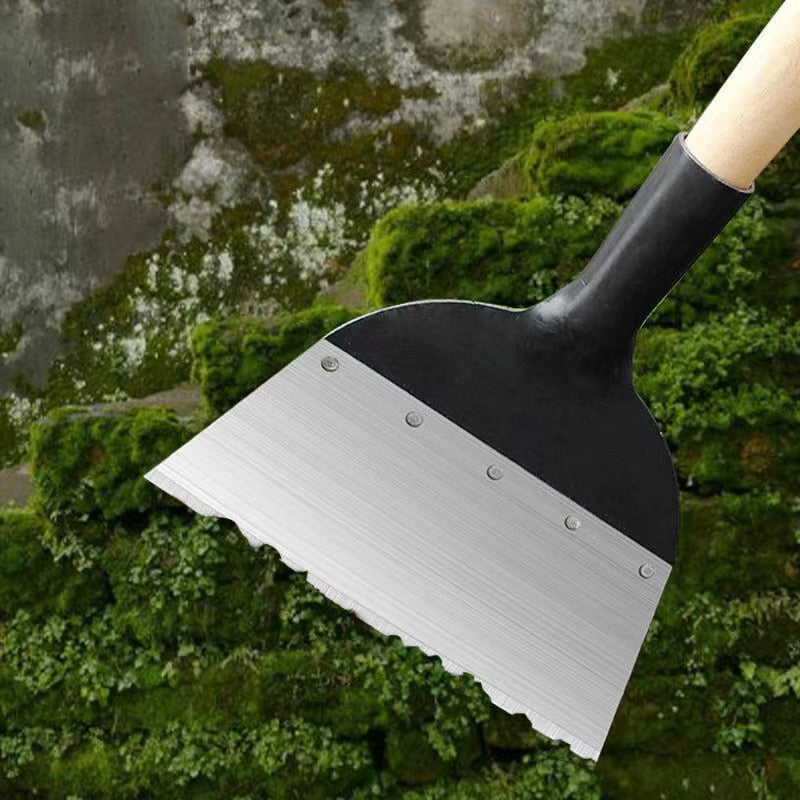 Multifunctional All-Steel Garden Cleaning Shovel