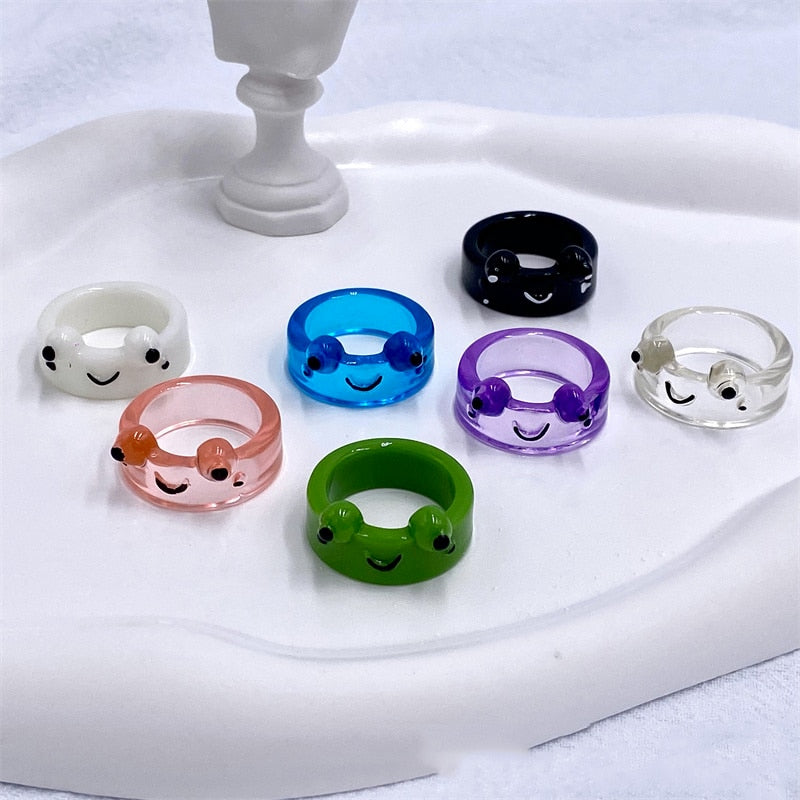 Smiling Frog Kids Ring