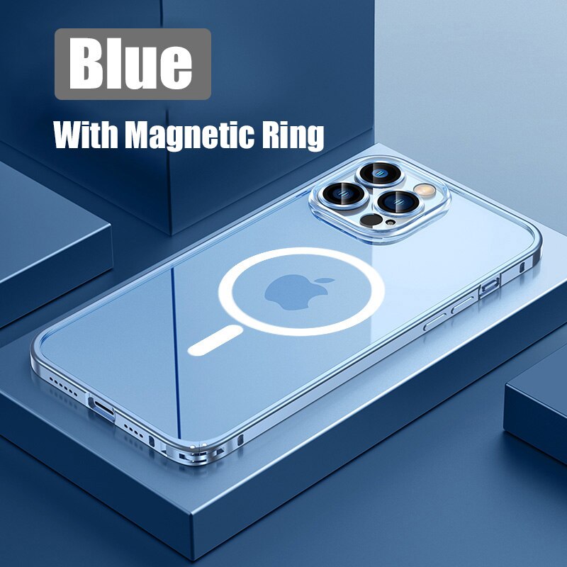 Metal Bumper Aluminum Magnetic Phone Case