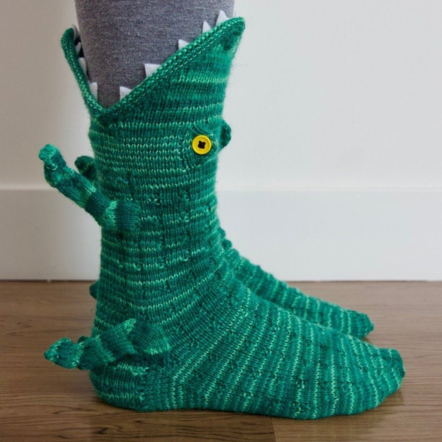 Crocodile Bite Knitted Socks