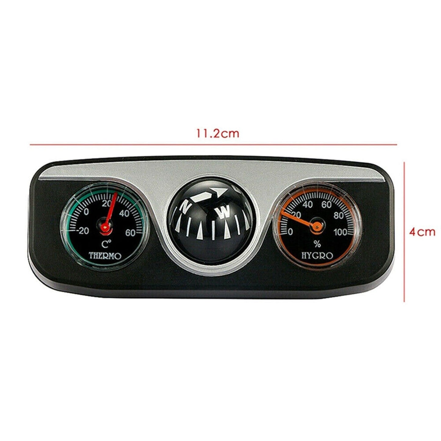 Stylish Retro Car Thermometer Compass