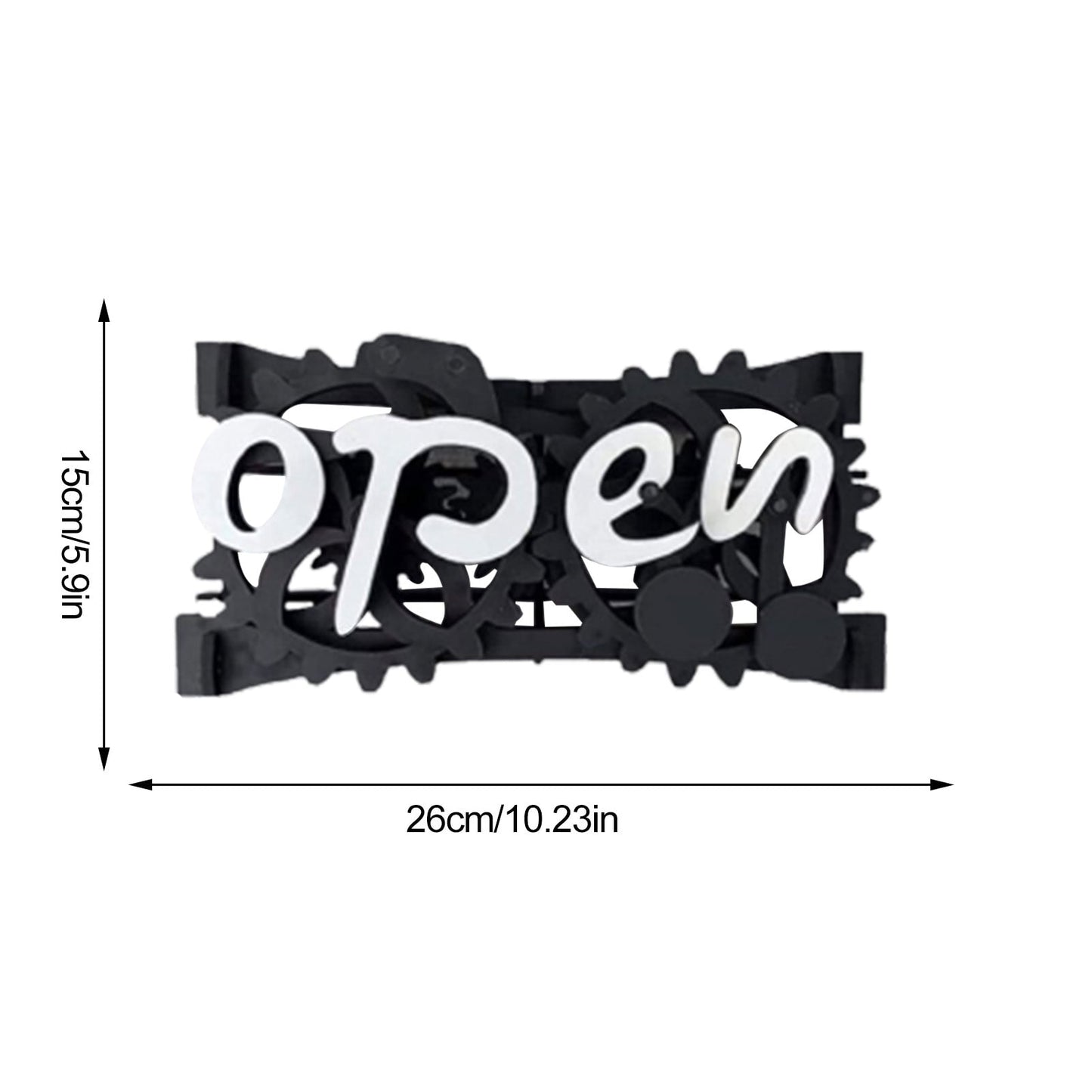 Wooden Double-Sided Reversible Open Closed Sign - UTILITY5STORE