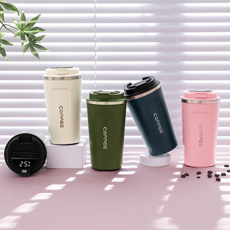 LED Temperature Display Smart Thermos Coffee Mug