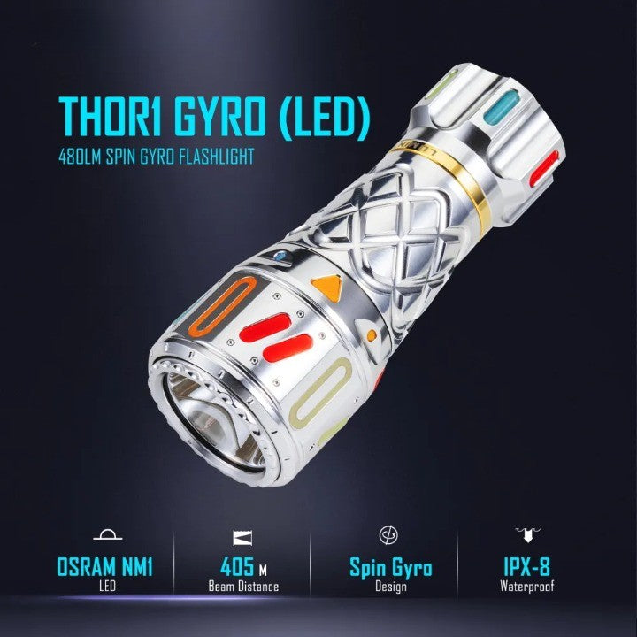 Ultimate Futuristic Gyro Outdoor Flashlight