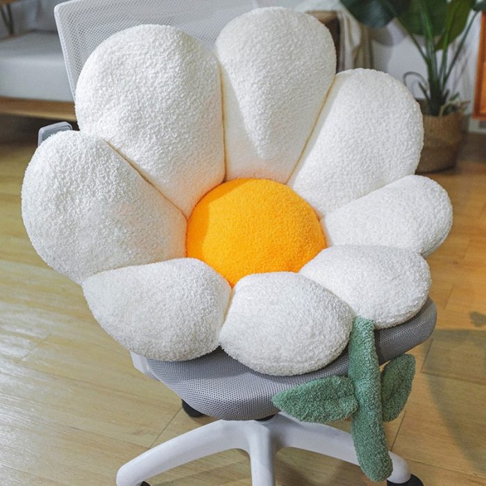 Golden Blossom Sunflower Soft Seat Cushion