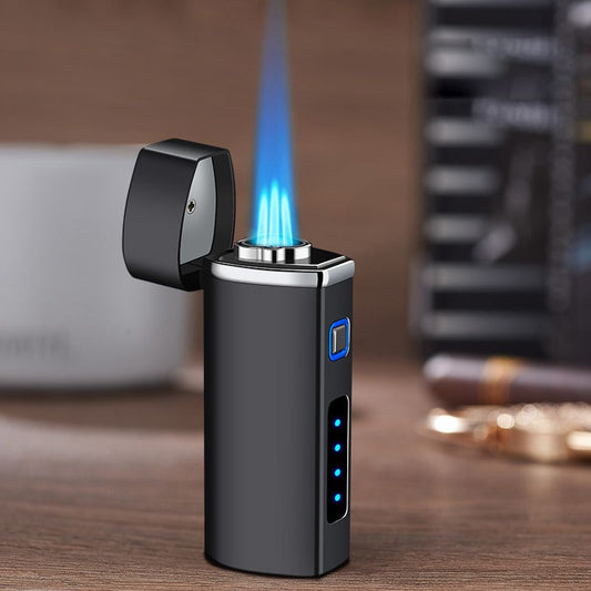 Triple Flame Windproof USB Charging Jet Lighter
