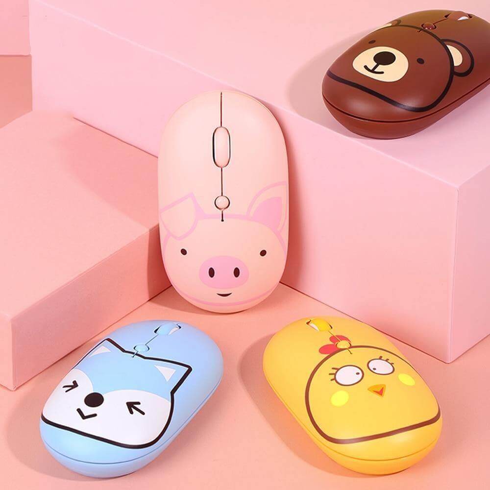 Rechargeable Universal USB-C Cartoon Wireless Mouse