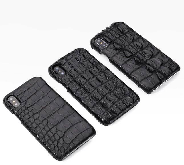 Luxury Natural Crocodile Skin Case for iPhone Models