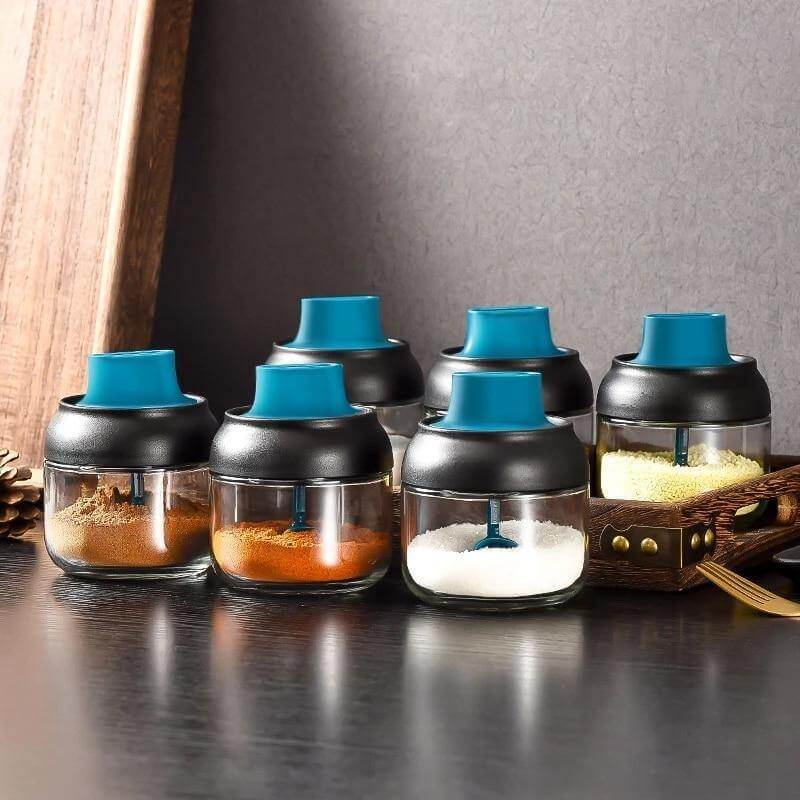 Salt and Pepper Seasoning Organizer Spice Jars