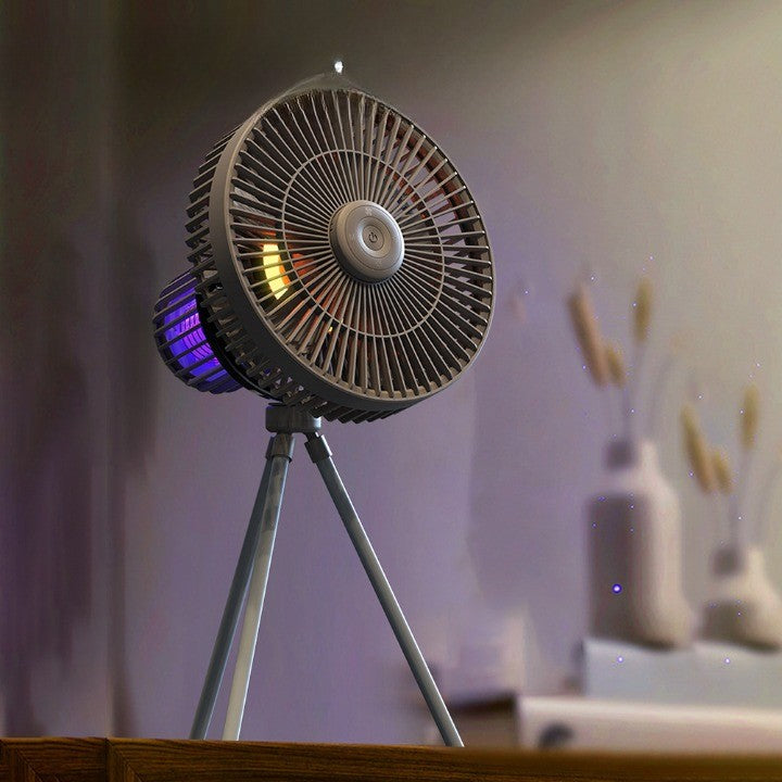 Portable Outdoor Mood Light Rechargeable Fan