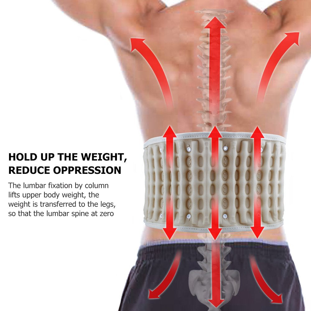 Back Pain Relief Inflatable Brace Support Belt Massager