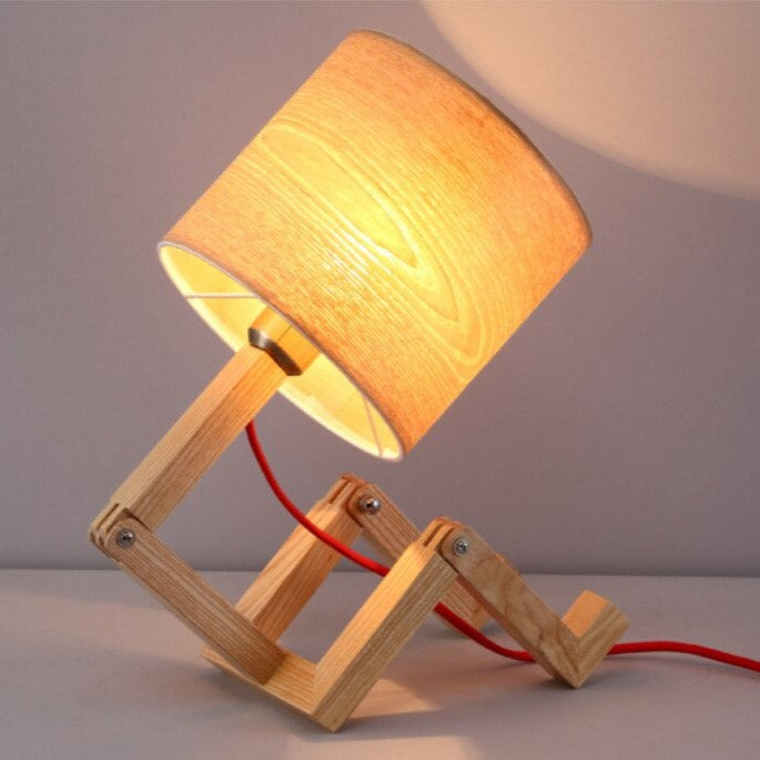 Modern Solid Wood Table Lamp