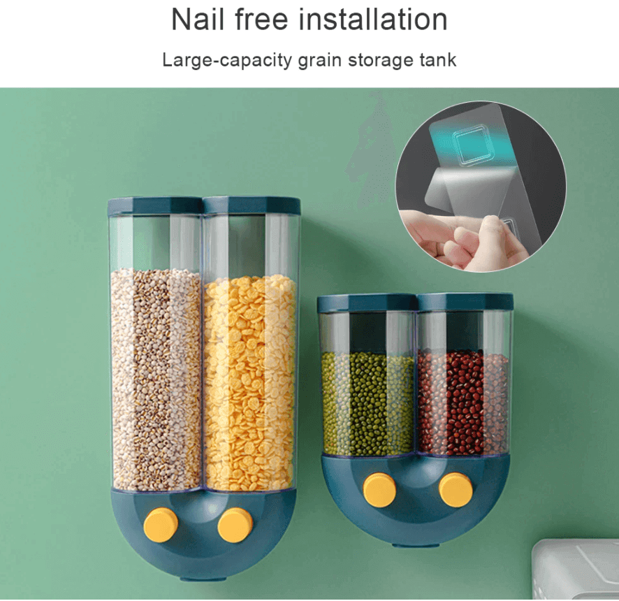 Wall-Mounted Automatic Kitchen Grain Rice Storage Tank