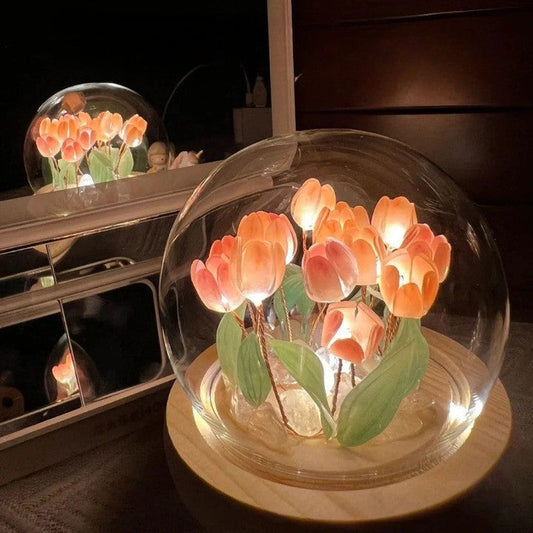 Shiny Tulip Handmade Night Lamp