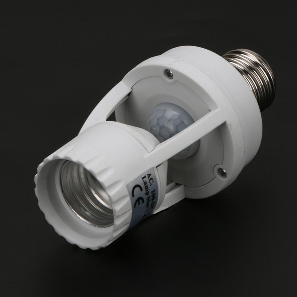 360 Rotating Motion Sensor Socket Switch Led Bulb Base - UTILITY5STORE