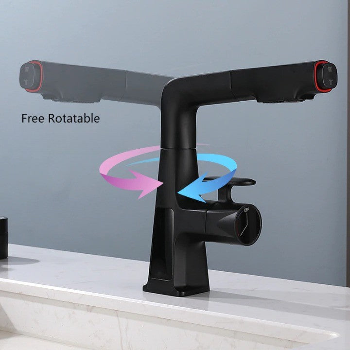 Flow Pro Rotatable Temperature Display Smart Faucet - UTILITY5STORE