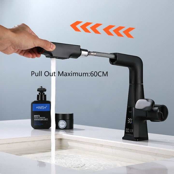 Flow Pro Rotatable Temperature Display Smart Faucet - UTILITY5STORE
