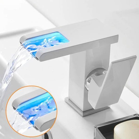 Water Temperature Sensitive LED Bathroom Faucet