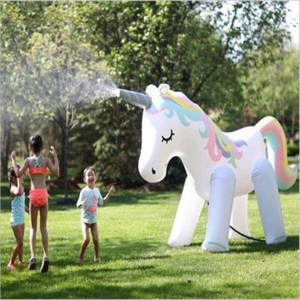 Gigantic Inflatable Unicorn Water Spray Summer Toy