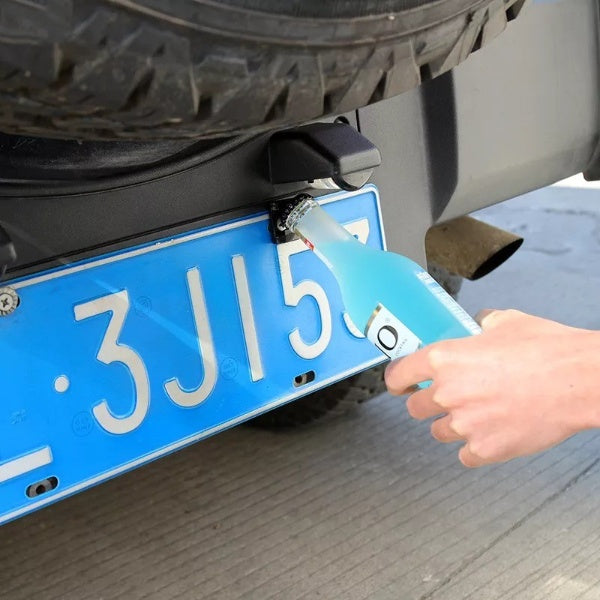 License Plate Mounted Bottle Opener