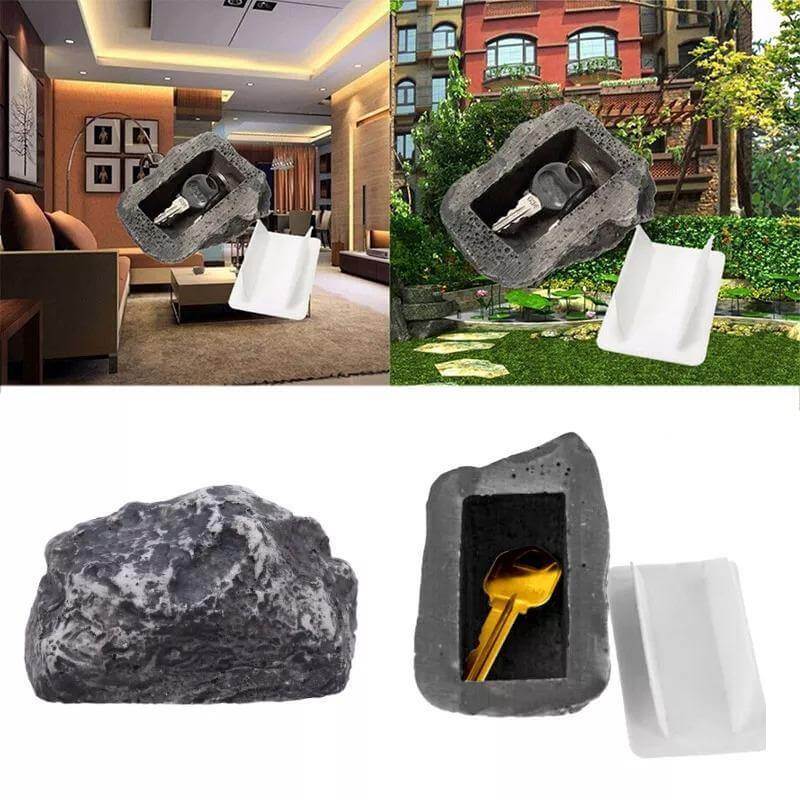 Fake Stone Spare Key Hidden Garden Box