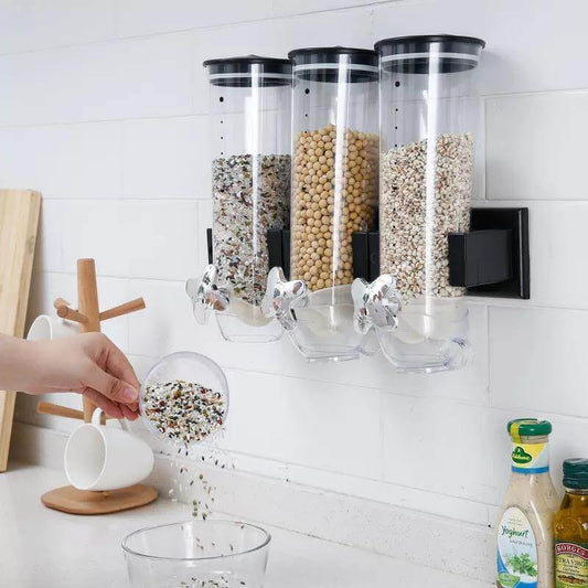 Wall-Mounted Transparent Cereal Dispenser