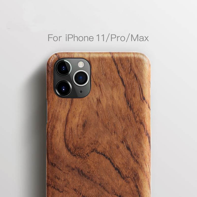 Luxury Real Walnut Wood iPhone Cases