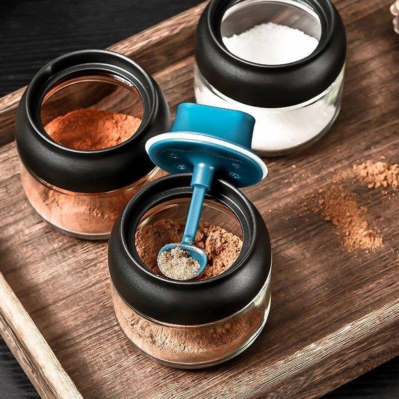 Salt and Pepper Seasoning Organizer Spice Jars