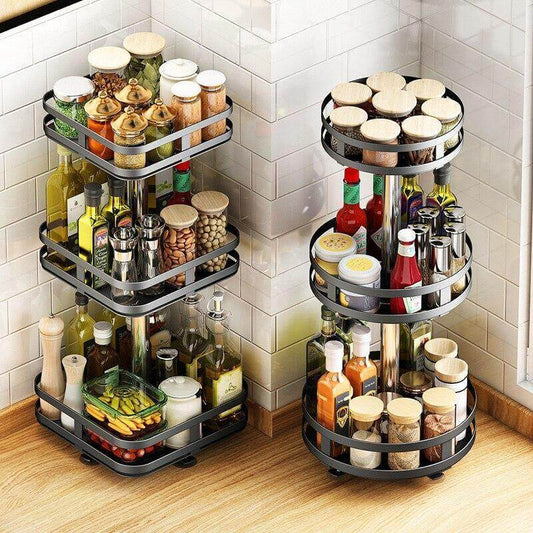 360 Rotating Kitchen Spice Storage Rack - UTILITY5STORE