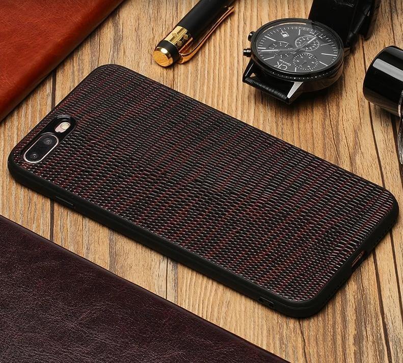 Lizard Texture Leather iPhone Case