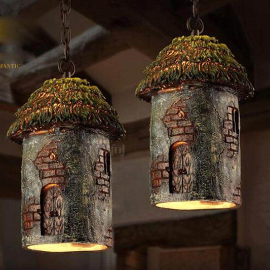 Retro Tree House Hanging Lamp